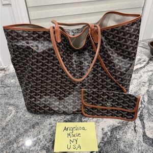 Goyard Saint Louis GM Black/Tan Used